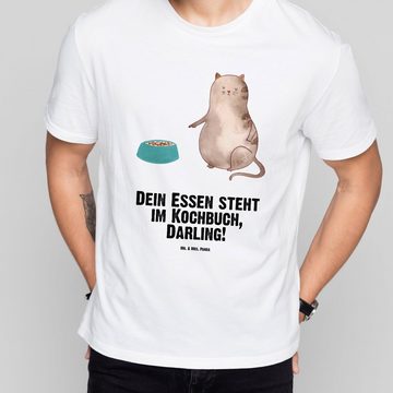 Mr. & Mrs. Panda T-Shirt Katze Fressen - Weiß - Geschenk, Geburstag, Katzenprodukte, Katzenacc (1-tlg)