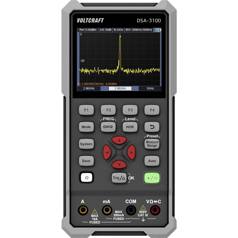 VOLTCRAFT Multimeter VC-16968915, Handgerät, Multimeter-Funktionen, Spectrum-Analyser