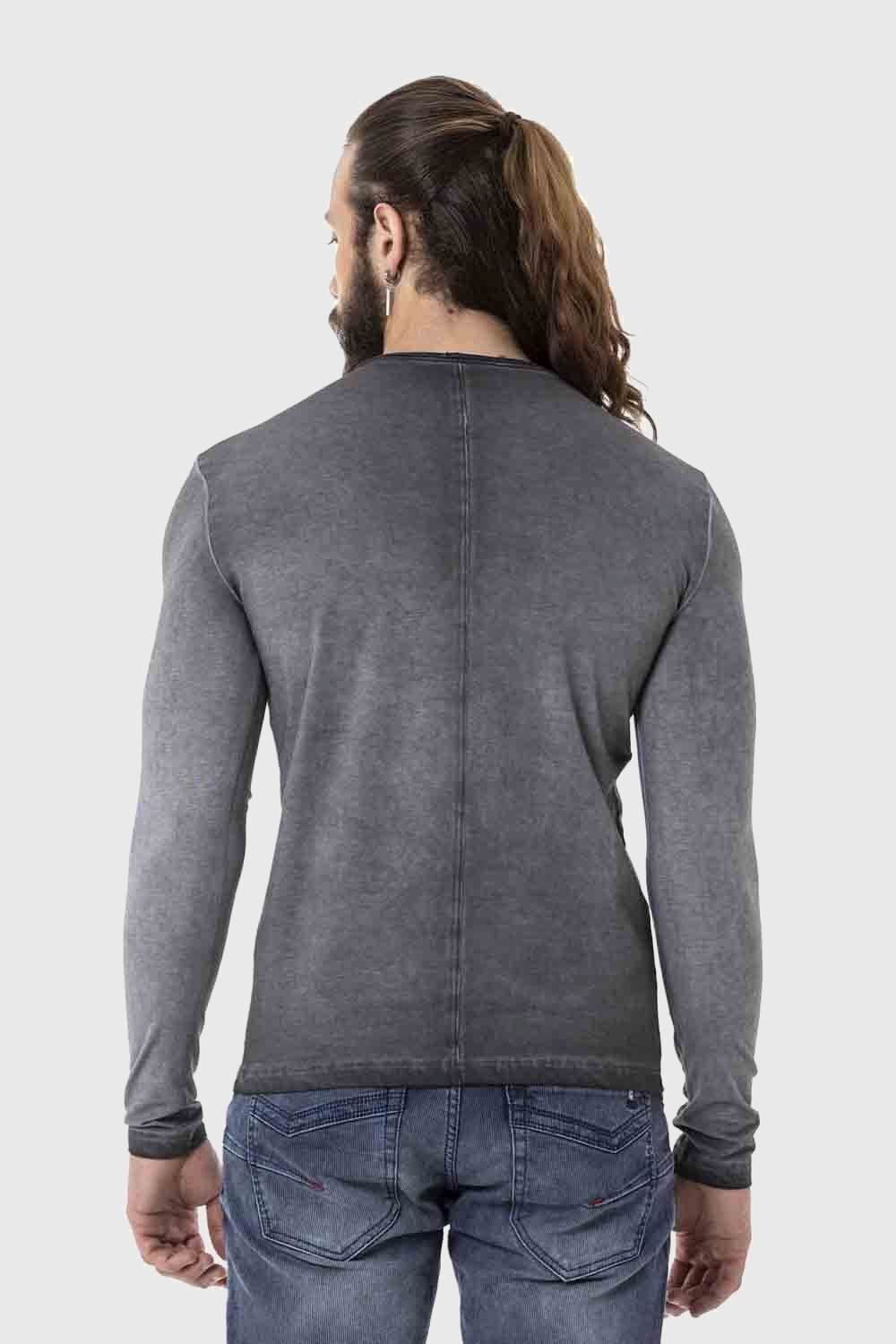 Cipo & Baxx T-Shirt "Sweatshirts" mit Knopfleiste am Ausschnitt günstig online kaufen