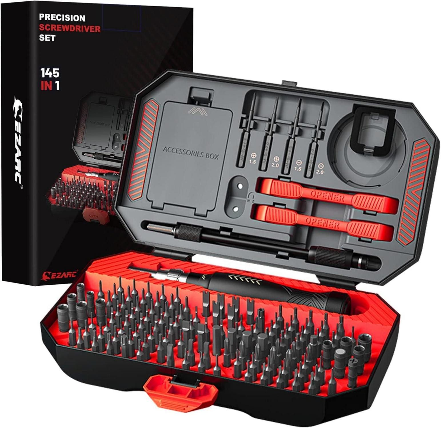 Multitool Feinmechaniker Werkzeug Set 145 in 1 Magnetische Präzision