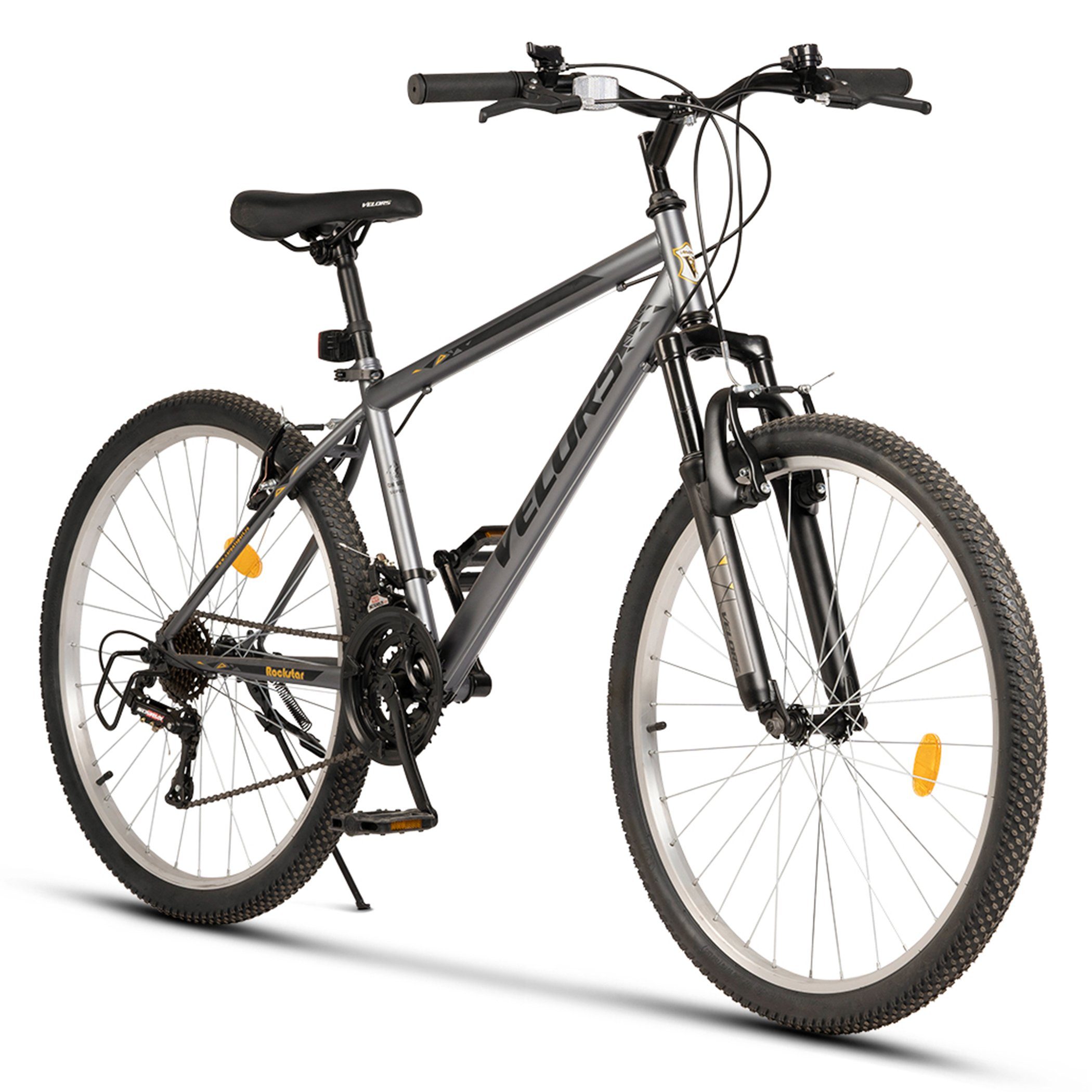 Velors Mountainbike 26 Zoll Fahrrad für Damen Herren, 21 Gang, Kettenschaltung, V-Bremsen Jugendfahrrad MTB Hardtail