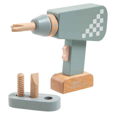 howa Spielwerkzeug, Kinder Bohrmaschine aus Holz mit magnetischen Bits