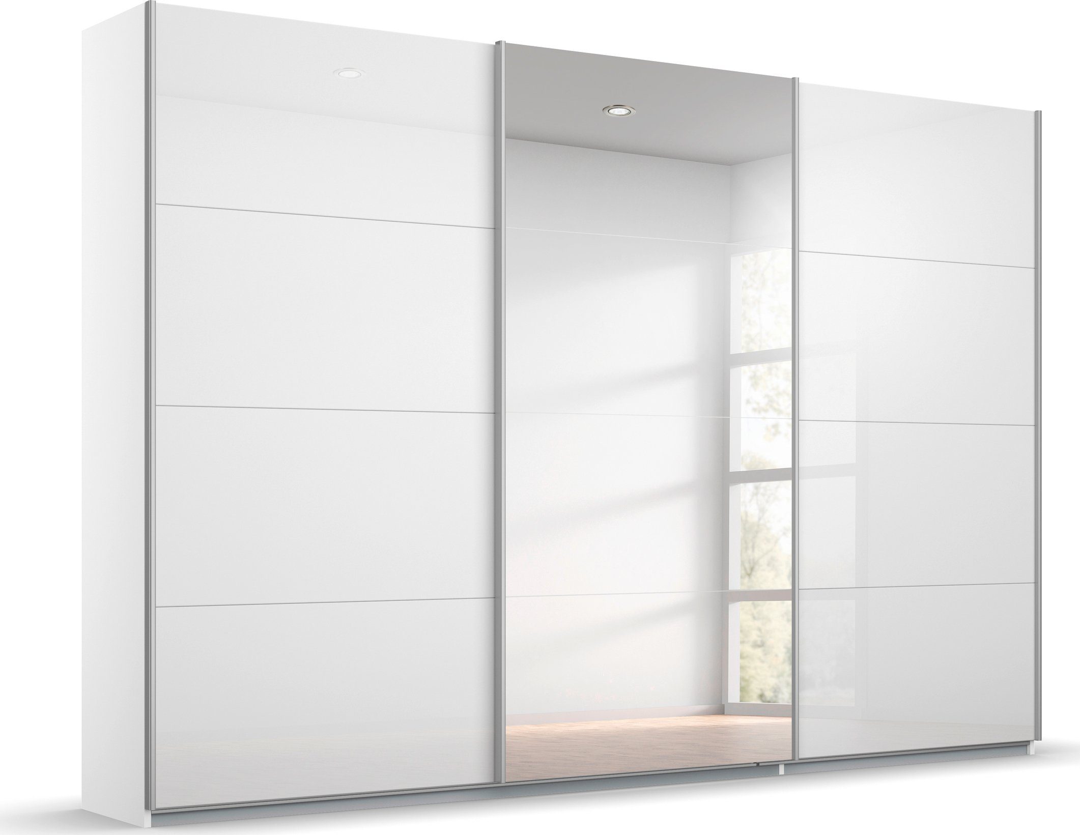 rauch Schwebetürenschrank Kleiderschrank Schrank Garderobe KOLUNA Hochglanz günstig online kaufen