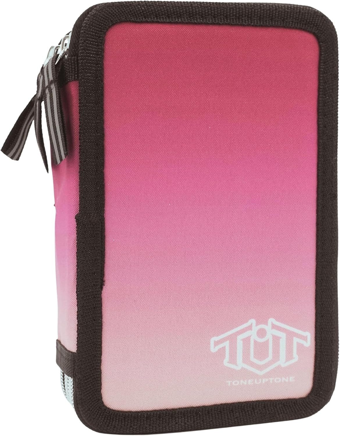 GOLDKIDS Federmäppchen Federtasche Federmappe XXL Schüleretui, (Federtasche Federpenal Schulmäppchen, 1-tlg., ToneUpTone Ombre 3 Fächer 45-teilig), gefüllt inkl Hausaufgabenheft