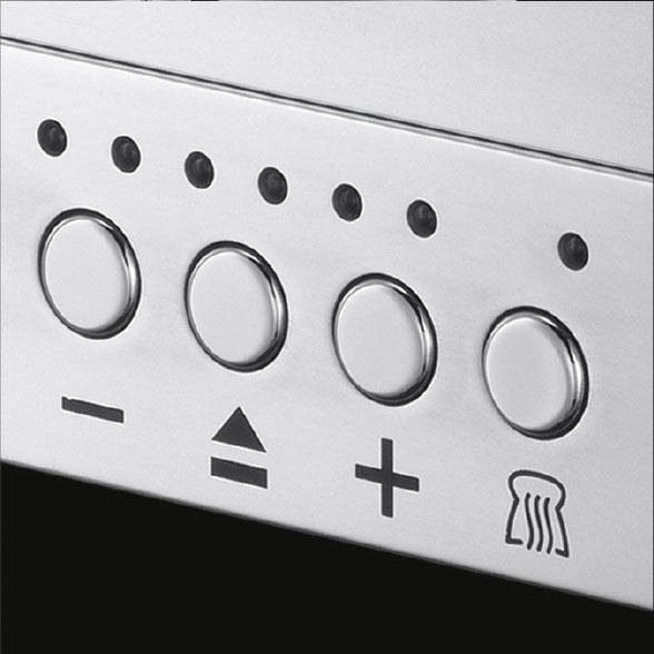 RUSSELL HOBBS Toaster Elegance 23380-56, 1 langer Schlitz, 1420 W, Glas/Edelstahl, inkl Brötchenaufsatz, 6 Bräunungsstufen