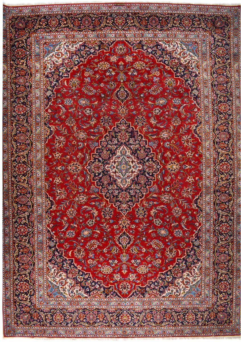 Orientteppich Keshan 309x431 Handgeknüpfter Orientteppich / Perserteppich, Nain Trading, rechteckig, Höhe: 12 mm