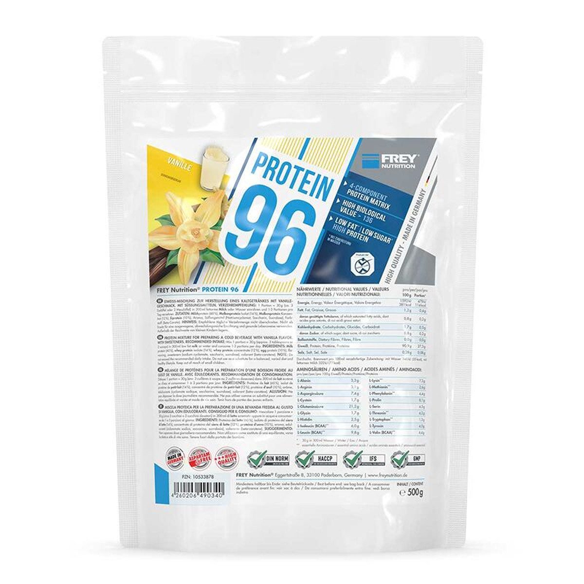 Frey Nutrition Protein 96 - 500g Pulver