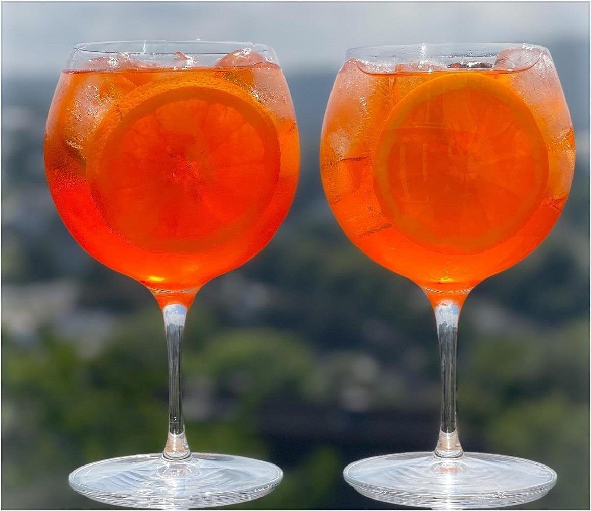 Topkapi elite Cocktailglas Topkapi elite Aperol Spritz Glas Hermelsbach XL 6er Set, Kristallglas