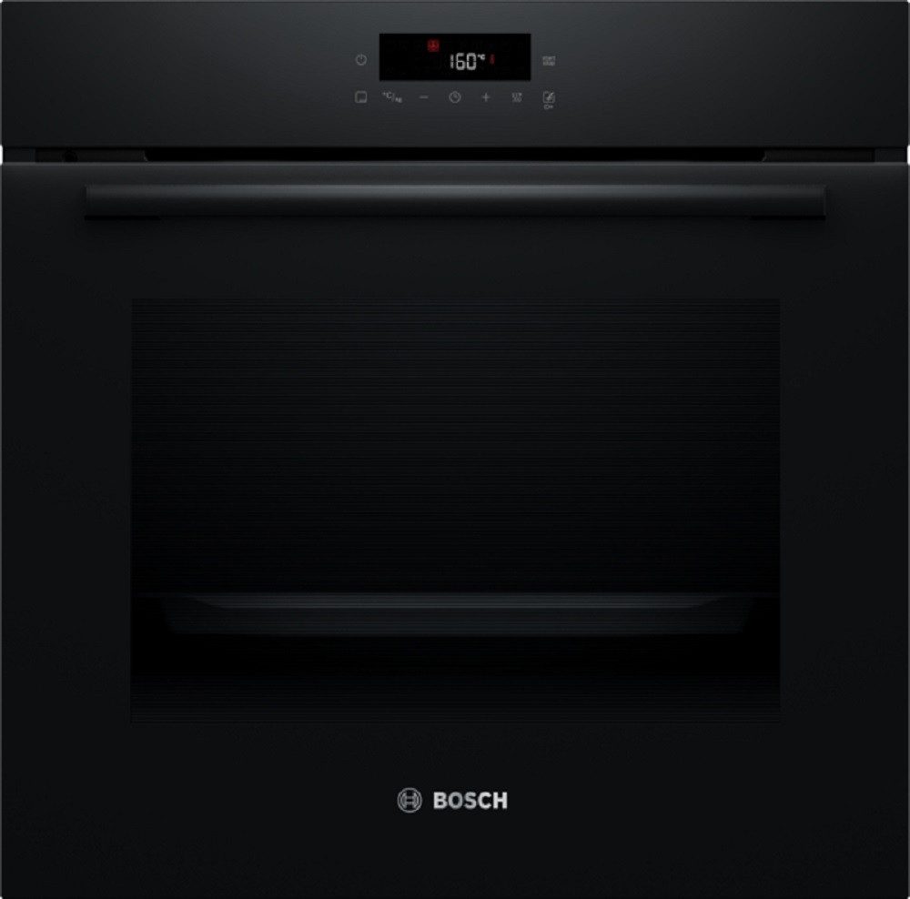 BOSCH Backofen-Set Serie 2, Serie 4 HBA571BB4, mit nachrüstbar, 3D-Heißluft, Halogen-Innenbeleuchtung