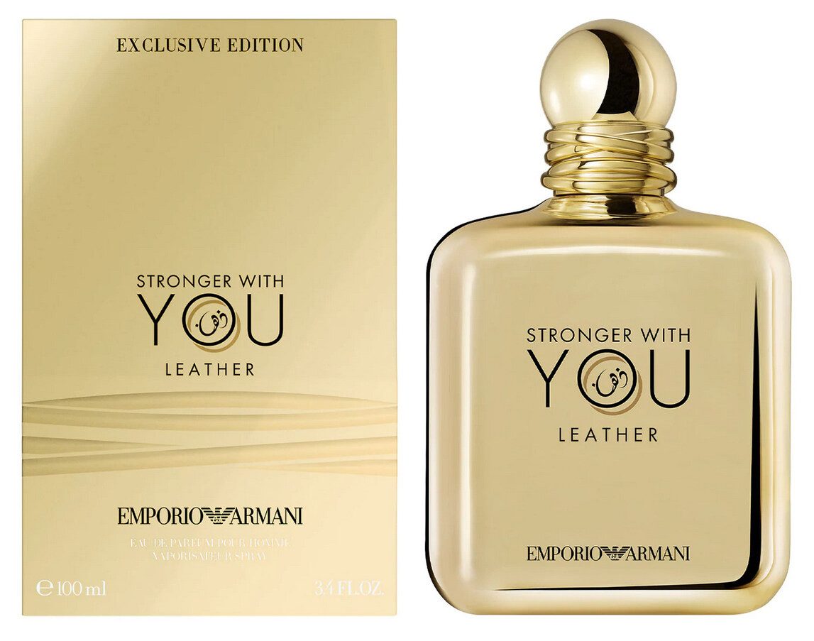 Emporio Armani Eau de Parfum Emporio Armani Stronger With You Leather Eau de Parfum Spray Herren