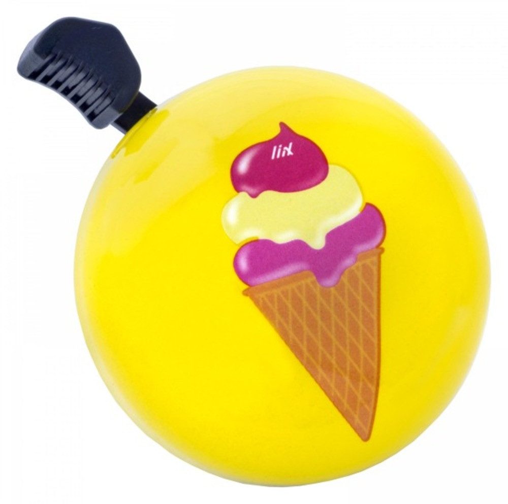 liix Fahrradklingel Design Bell "Ice Cream", sonnengelb, Ø 67mm