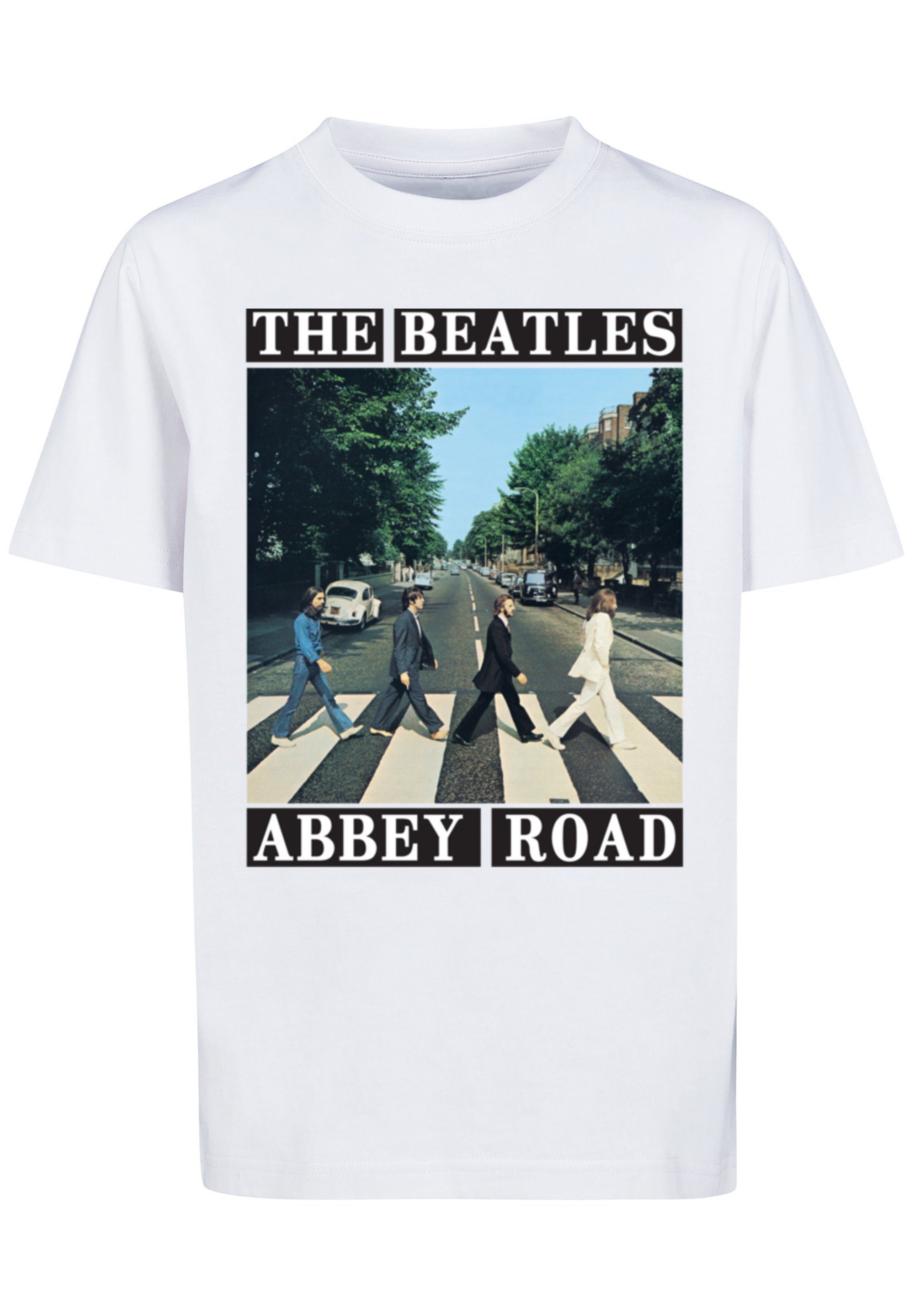F4NT4STIC T-Shirt weiß Print Abbey Band Road The Beatles