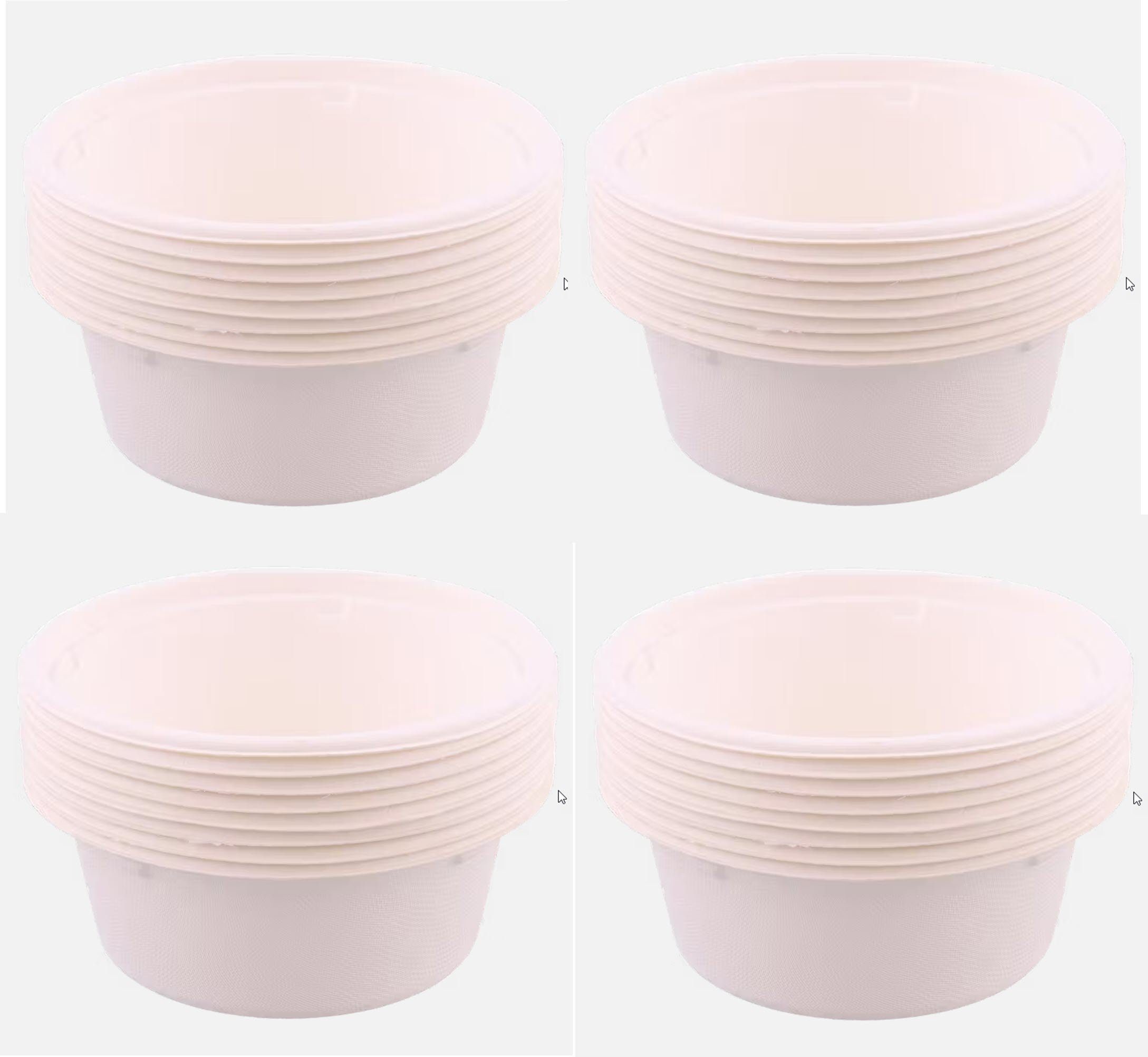 Spectrum 350 ml, (32-tlg) Schüsseln Bagasse Einwegschale 32 Stück