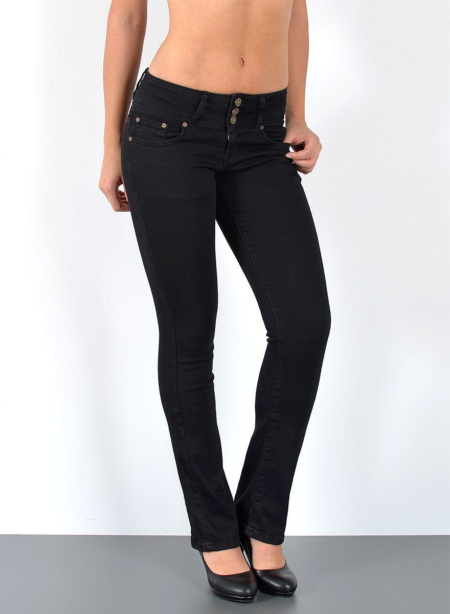 ESRA Bootcut-Jeans Low Waist Jeans Damen günstig online kaufen