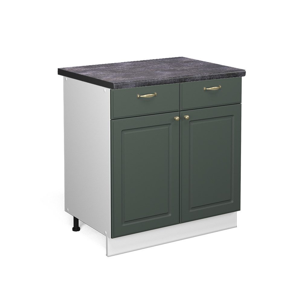 Vicco Unterschrank Fame-Line, Grün-Gold Landhaus/Weiß, 80 günstig online kaufen