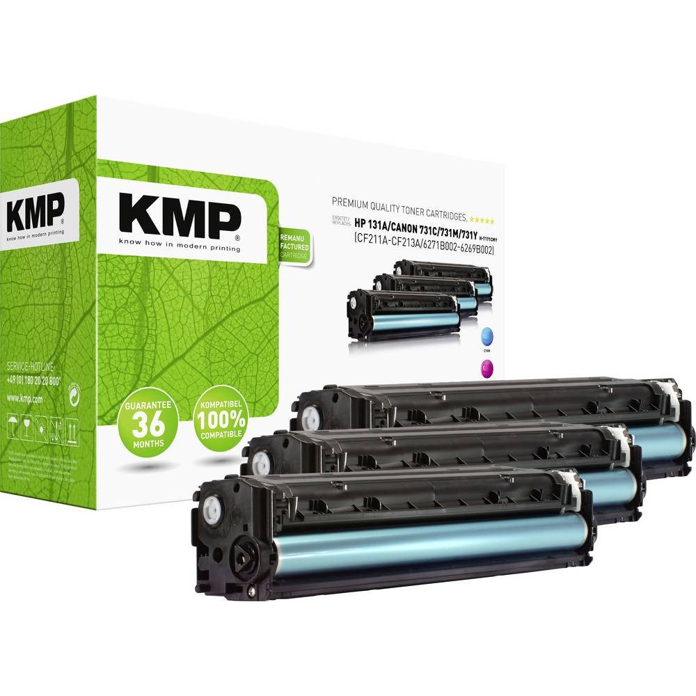 KMP Tonerpatrone Tonerkassette ersetzt HP 131A, CF211A, CF212A, CF213A, 1800 1236,0030