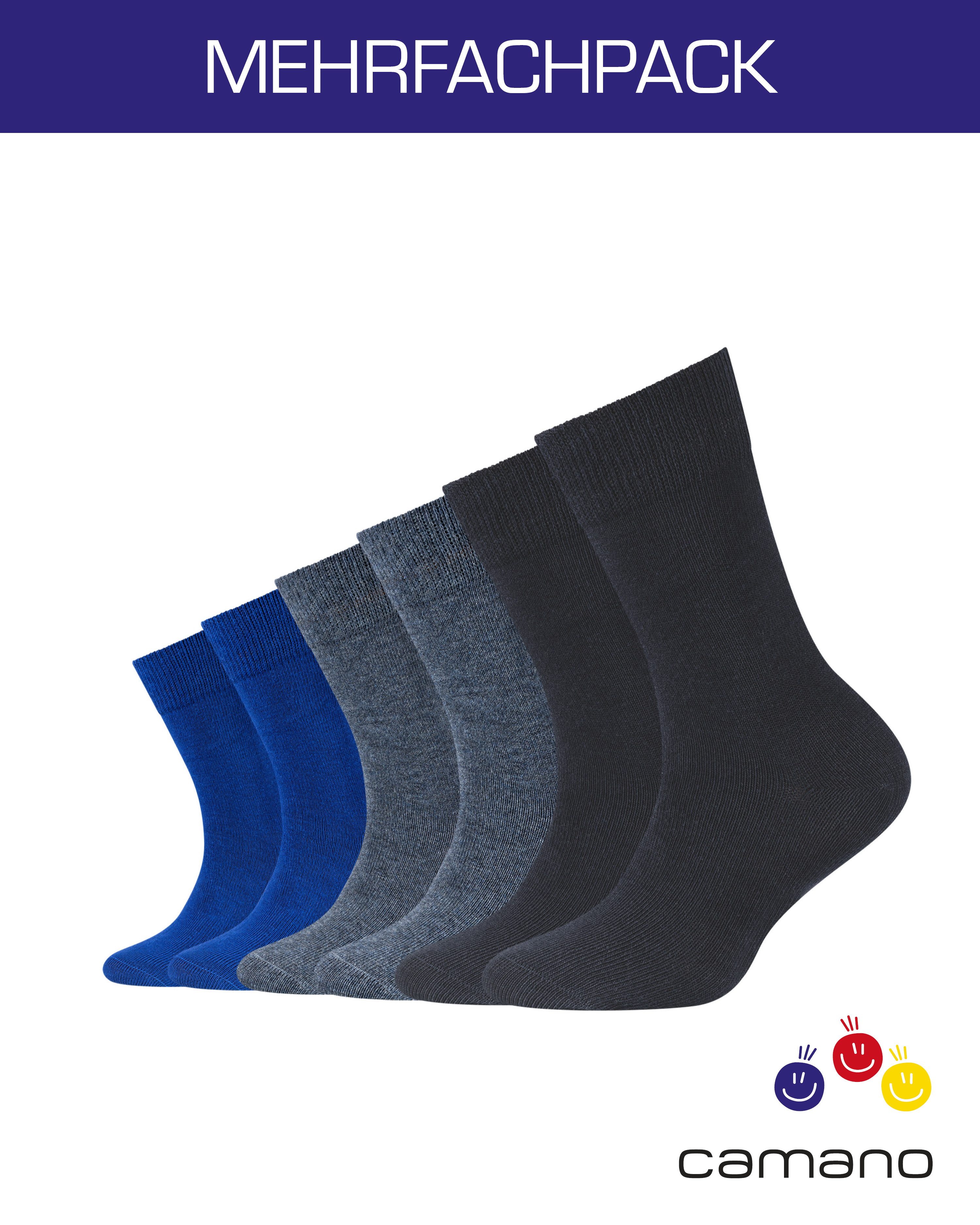Camano Socken ca-soft (6 Paar) mit Komfortbund und gepolsterten Zehen-/Fersenbereich
