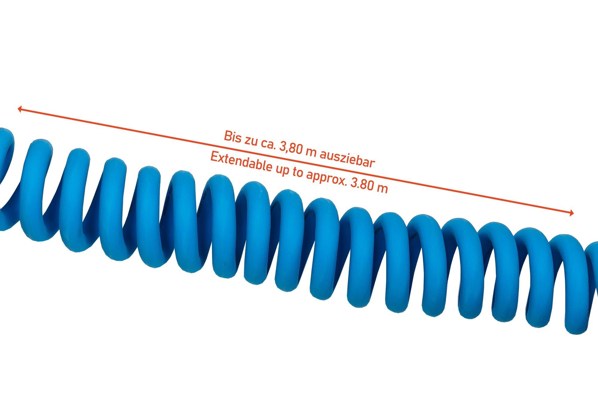 Kabelmeister E-Auto-Ladekabel Mode 3, Elektroauto-Ladegerät Typ 2,3-phasig,16A,11kW,Spiralkabel,blau,5m