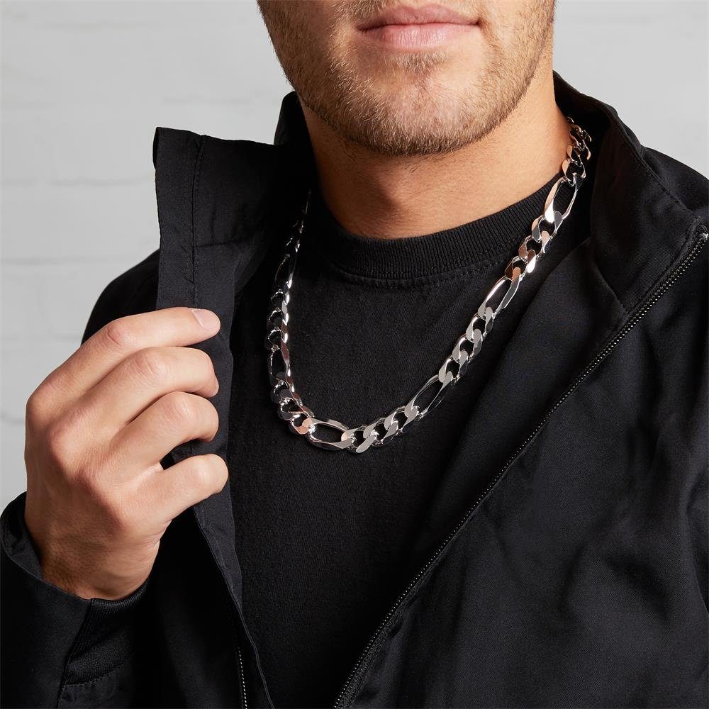 JEWLIX Silberkette 925er Silberkette: Figarokette 13mm günstig online kaufen