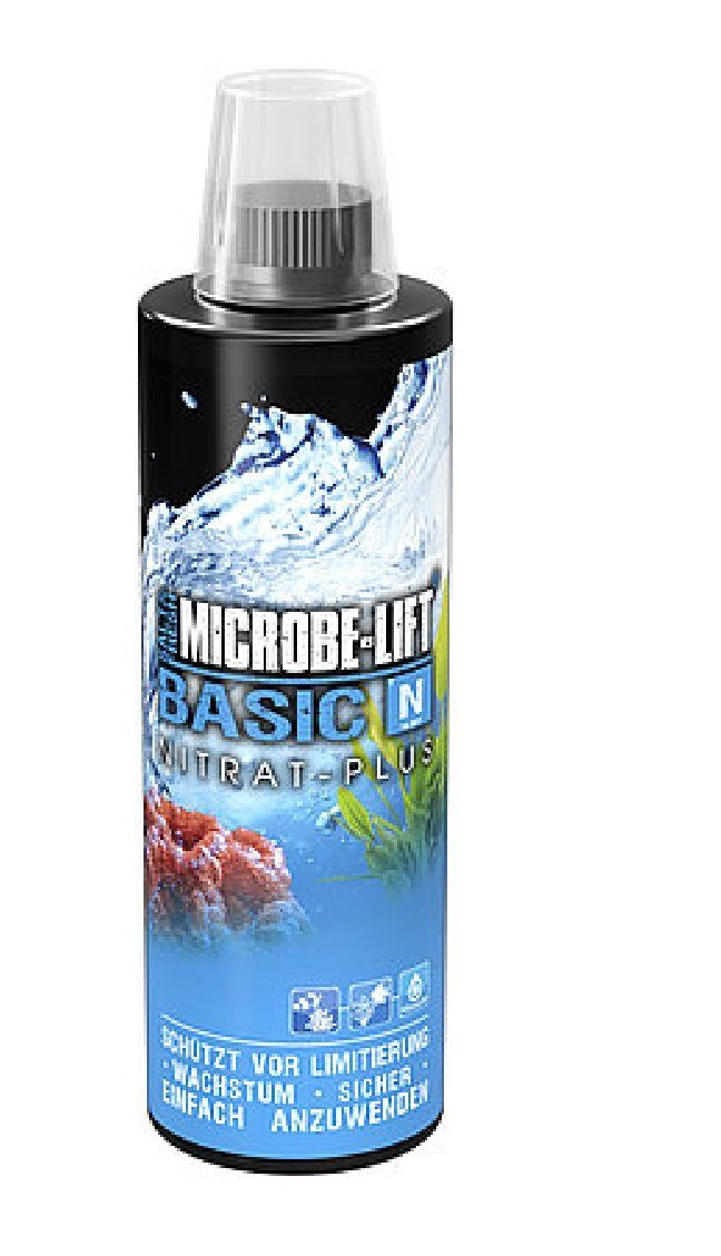 Microbe-Lift Aquariumfilter Microbe-Lift Basic N - Nitrat-Erhöhung 118ml für Süß- und Meerwasser