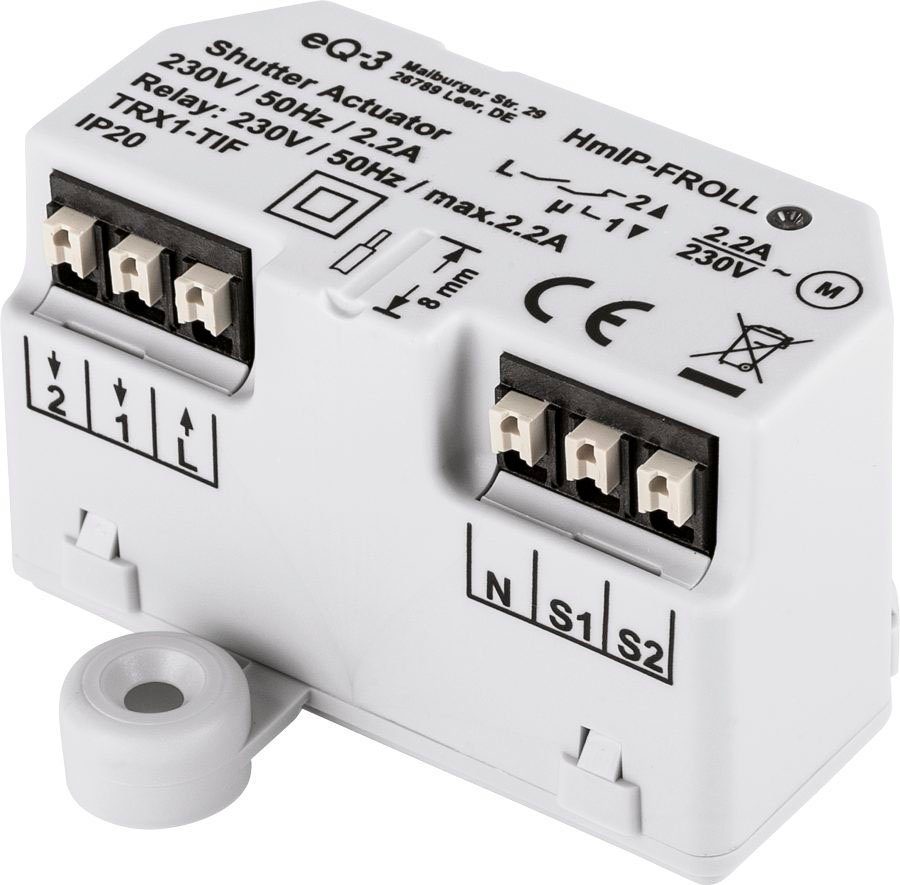 Homematic IP Sensor Rollladenaktor – Unterputz (151347A0)