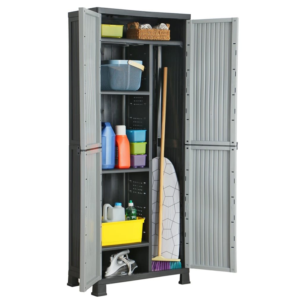 vidaXL Fächerschrank Kunststoffschrank 68x39x171,5 cm (1-St)