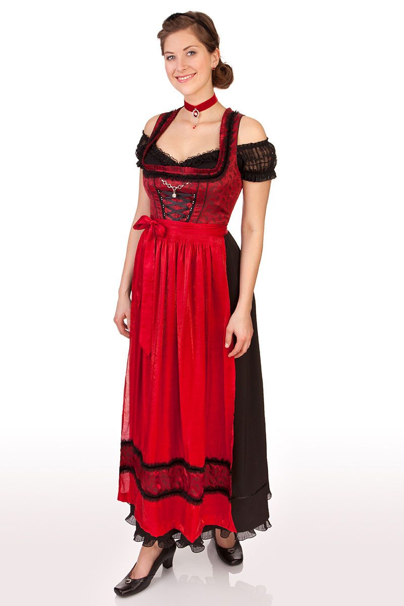 Spieth & Wensky Dirndl Dirndl lang 2tlg. - NERITZ - rot