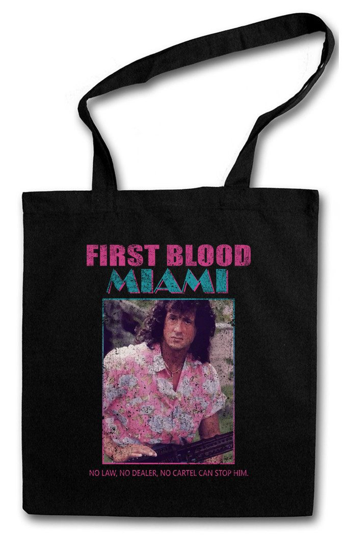 Urban Backwoods Beuteltasche First Blood Miami Stofftasche Vice John Fun 80s Stallone Rambo Florida (1-tlg), Eighties Kult Fun