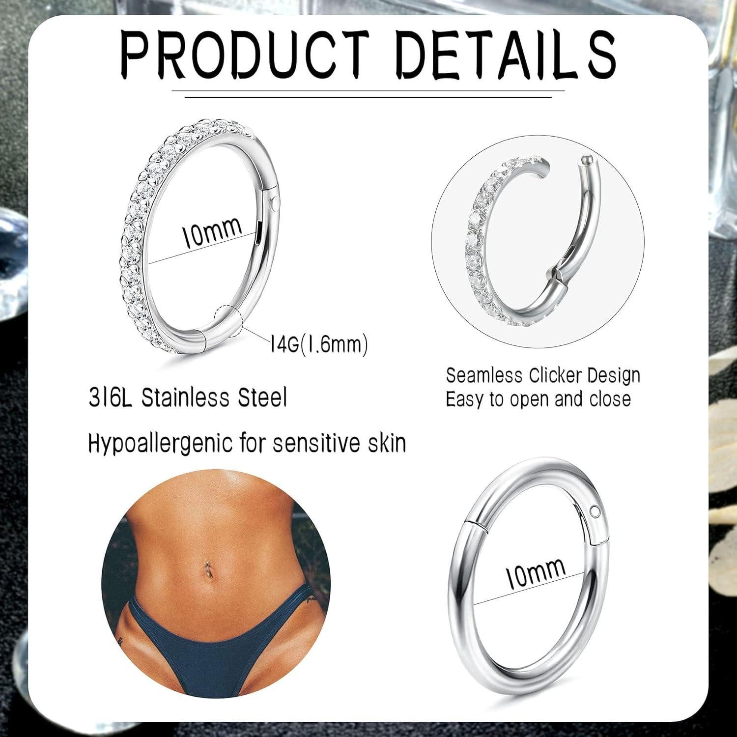 Diamday Bauchnabelpiercing 2pcs Bauchnabelpiercing Hoop Bananabell günstig online kaufen