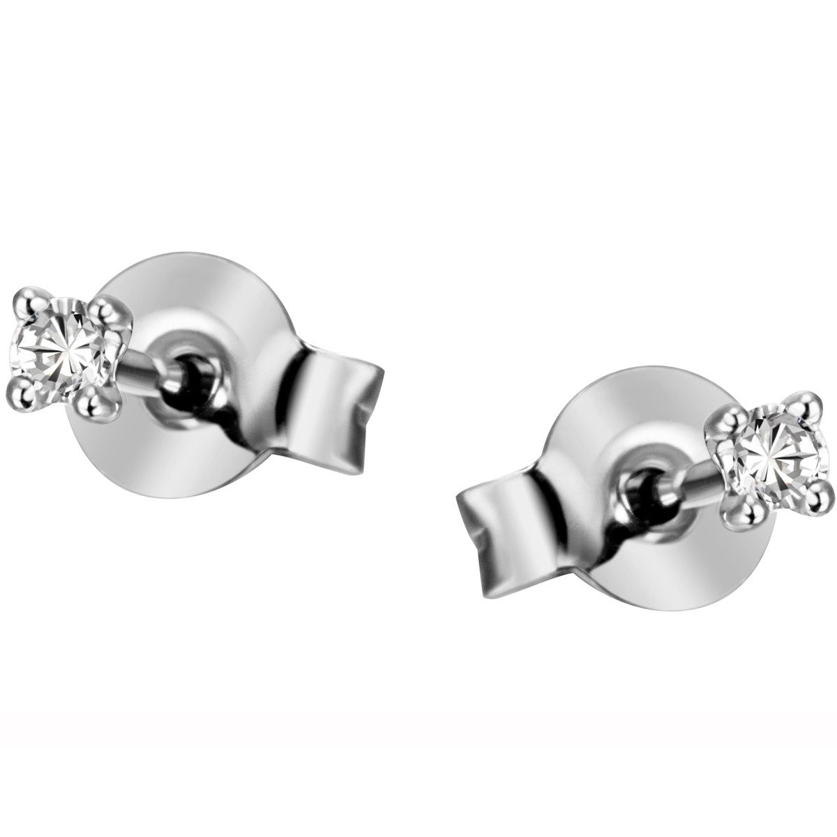 Reflexion Diamonds Paar Ohrstecker Solitär 585/-Weiß- günstig online kaufen