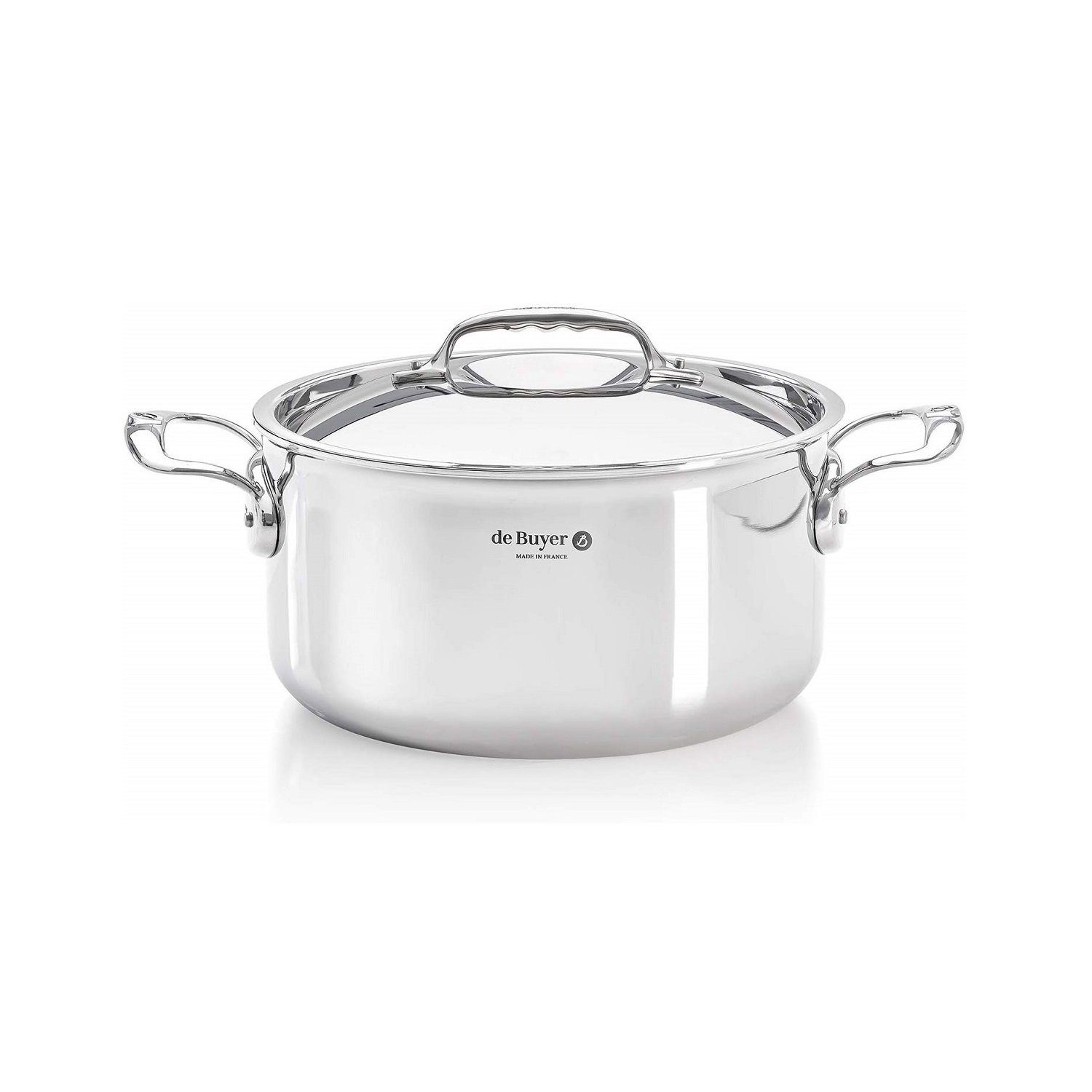 de Buyer Kochtopf De Buyer Bratentopf Affinity, Aluminium, Edelstahl 18/10, Mehrschichtmaterial