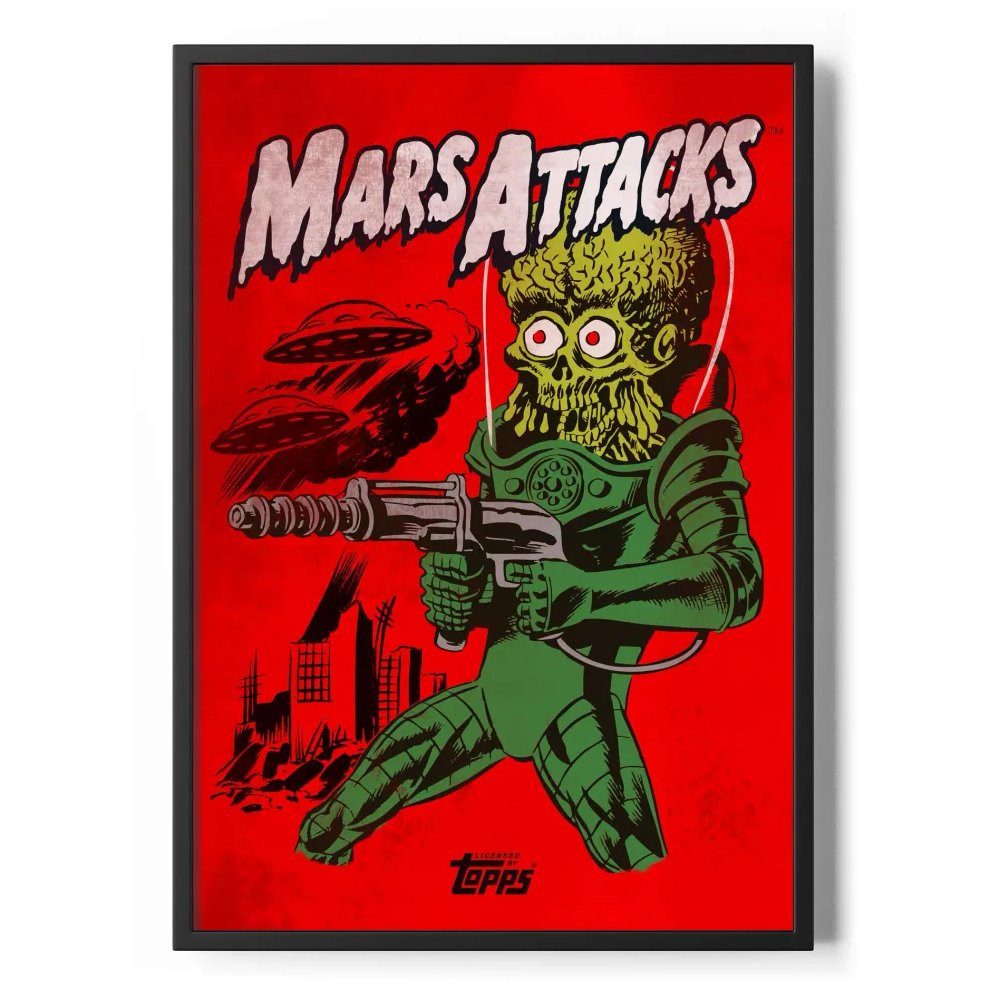 Mars Attacks Poster Vintage Poster Standard