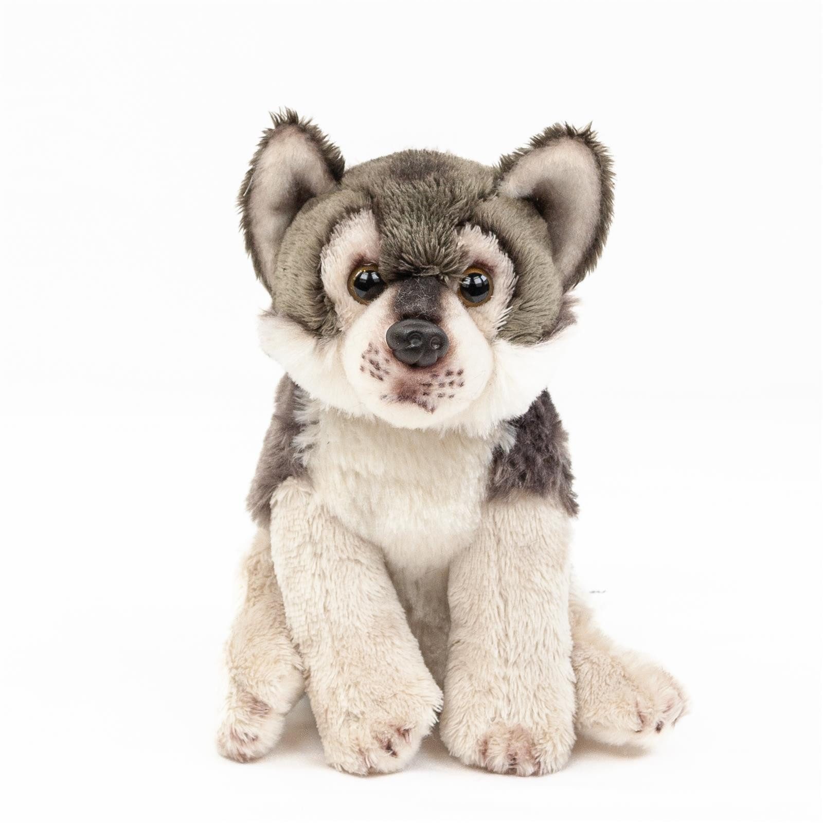 Teddys Rothenburg Kuscheltier Wolf 15 cm sitzend Plüschtier Plüschwolf