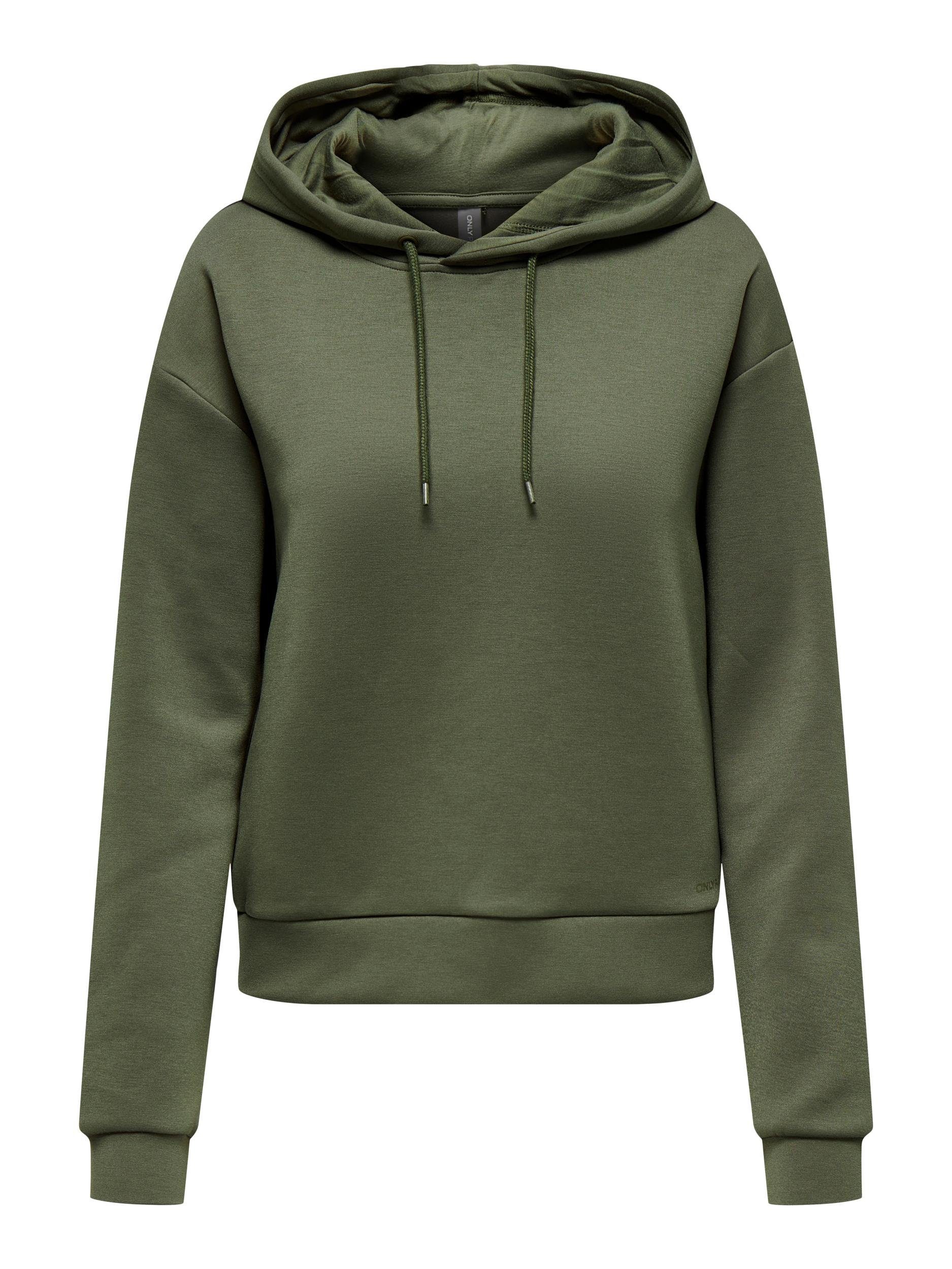 ONLY Play Kapuzensweatshirt ONPLOUNGE - Dusty LS HOOD NOOS SWEAT Olive