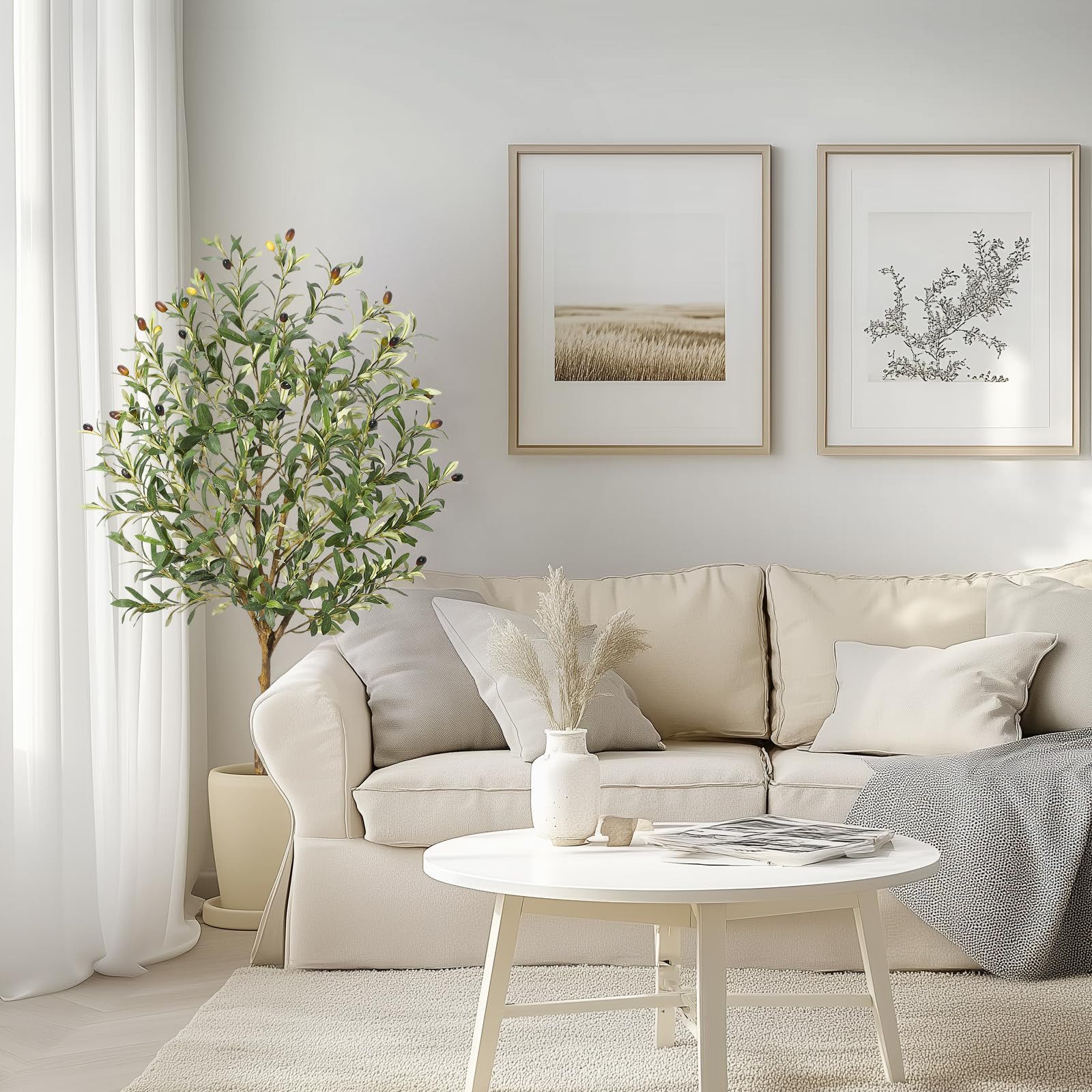 Kunstbaum Künstlicher Olivenbaum Künstliche Pflanzen Höhe 120cm/150cm/180cm günstig online kaufen