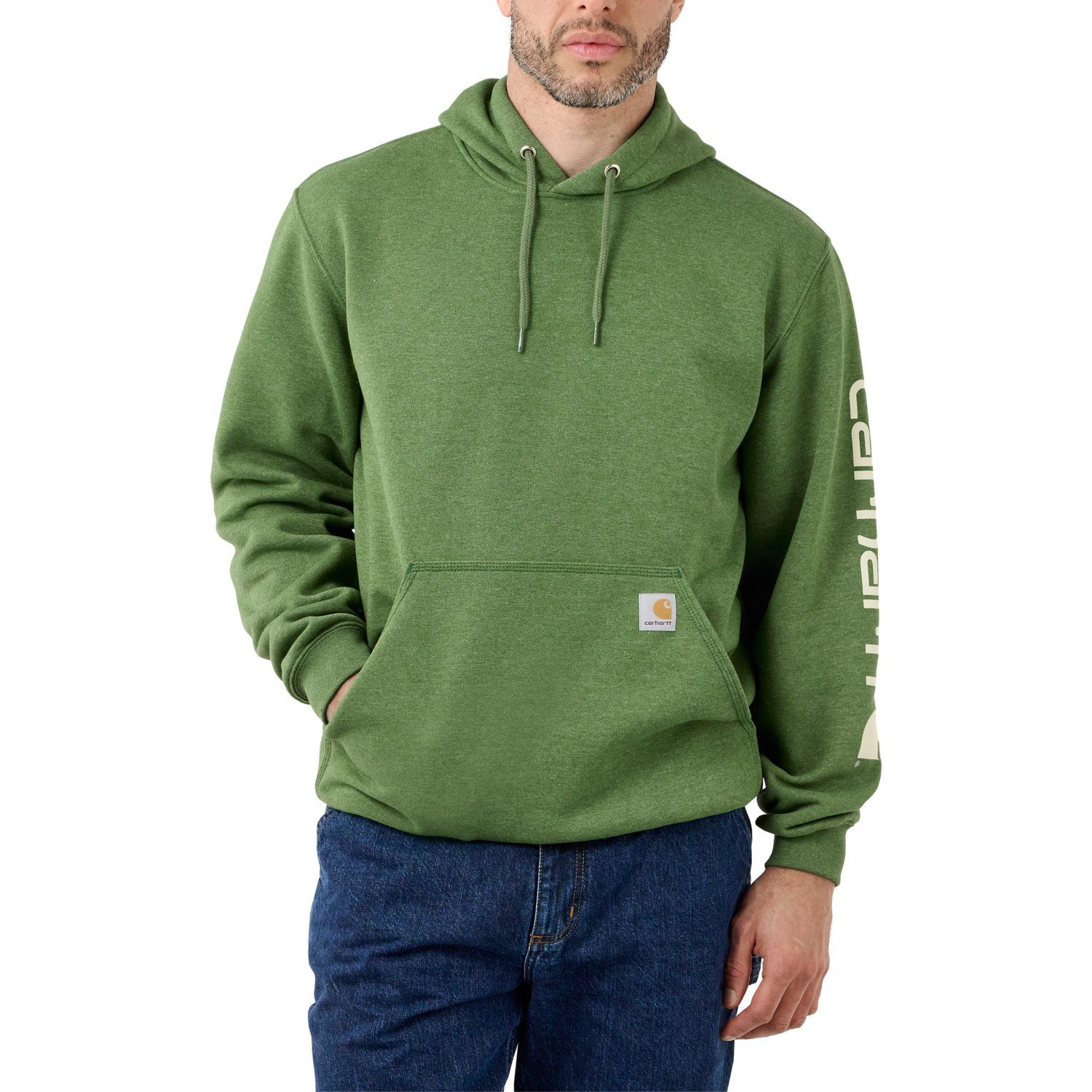 Fit heather Hoodie Graphic Logo Herren arborvitae Midweight Carhartt Kapuzenpullover Carhartt Sleeve Sweatshirt Loose