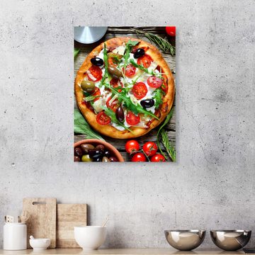 Posterlounge Forex-Bild Editors Choice, Frische selbstgemachte Pizza, Küche Mediterran Fotografie