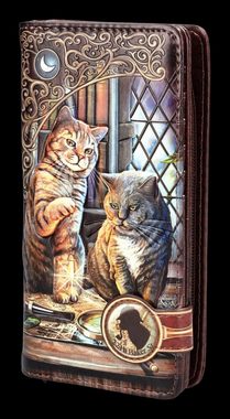 Figuren Shop GmbH Geldbörse Geldbörse Katzen - Purrlock Holmes - Fantasy Geldbeutel Lisa Parker