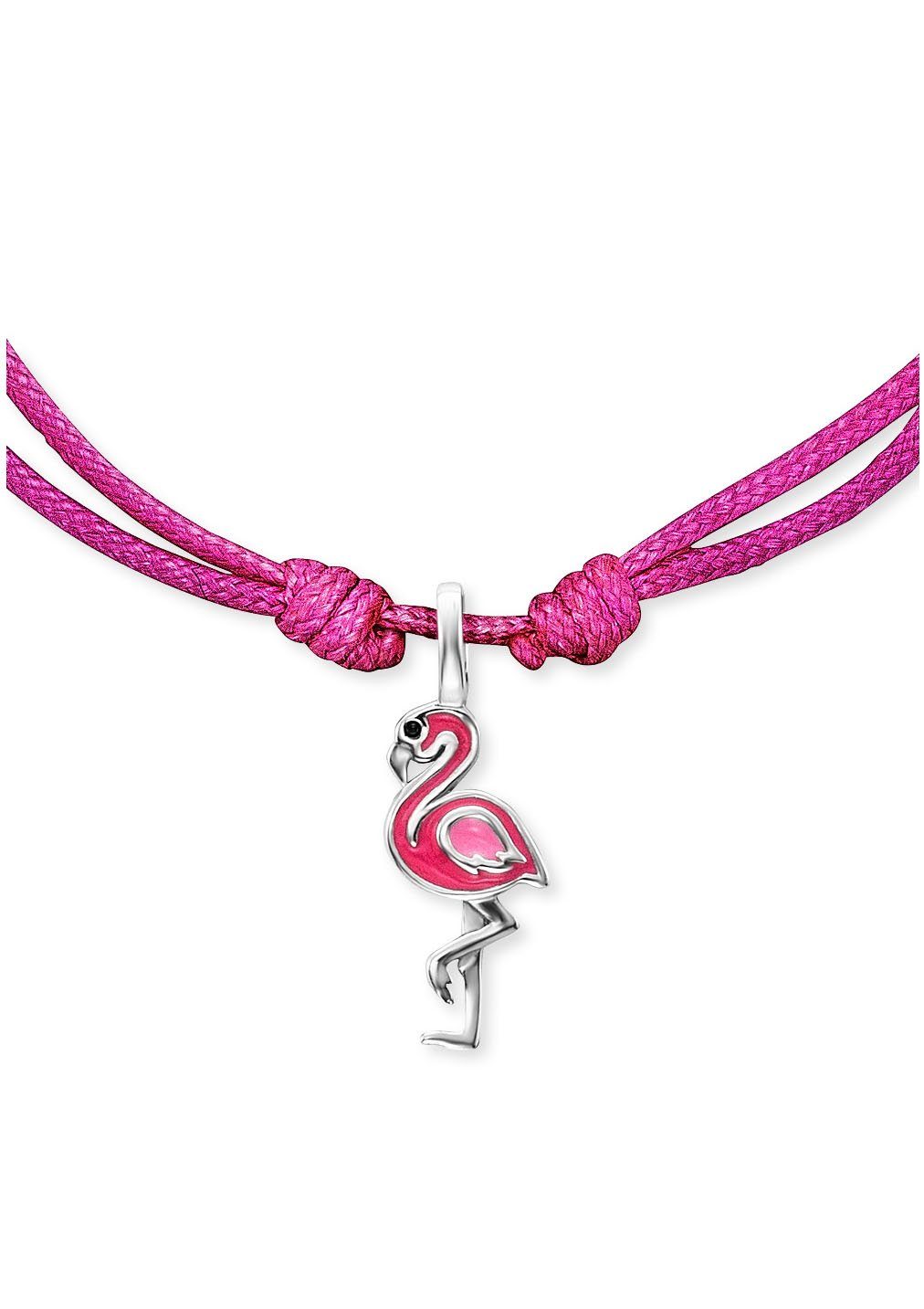 Herzengel Armband Emaille HEB-FLAMINGO, mit Flamingo