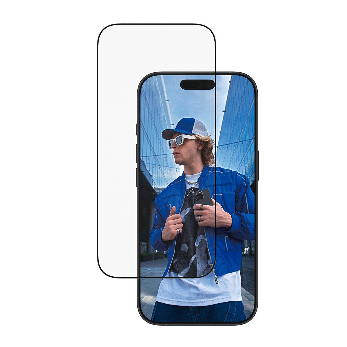 CARE by PanzerGlass Displayschutzglas Ultra-Wide Fit Screen Protector für Apple iPhone 16 Pro, Apple iPhone 17, Displayschutzfolie, Schutzfolie, Bildschirmschut – Bild 2 von 5