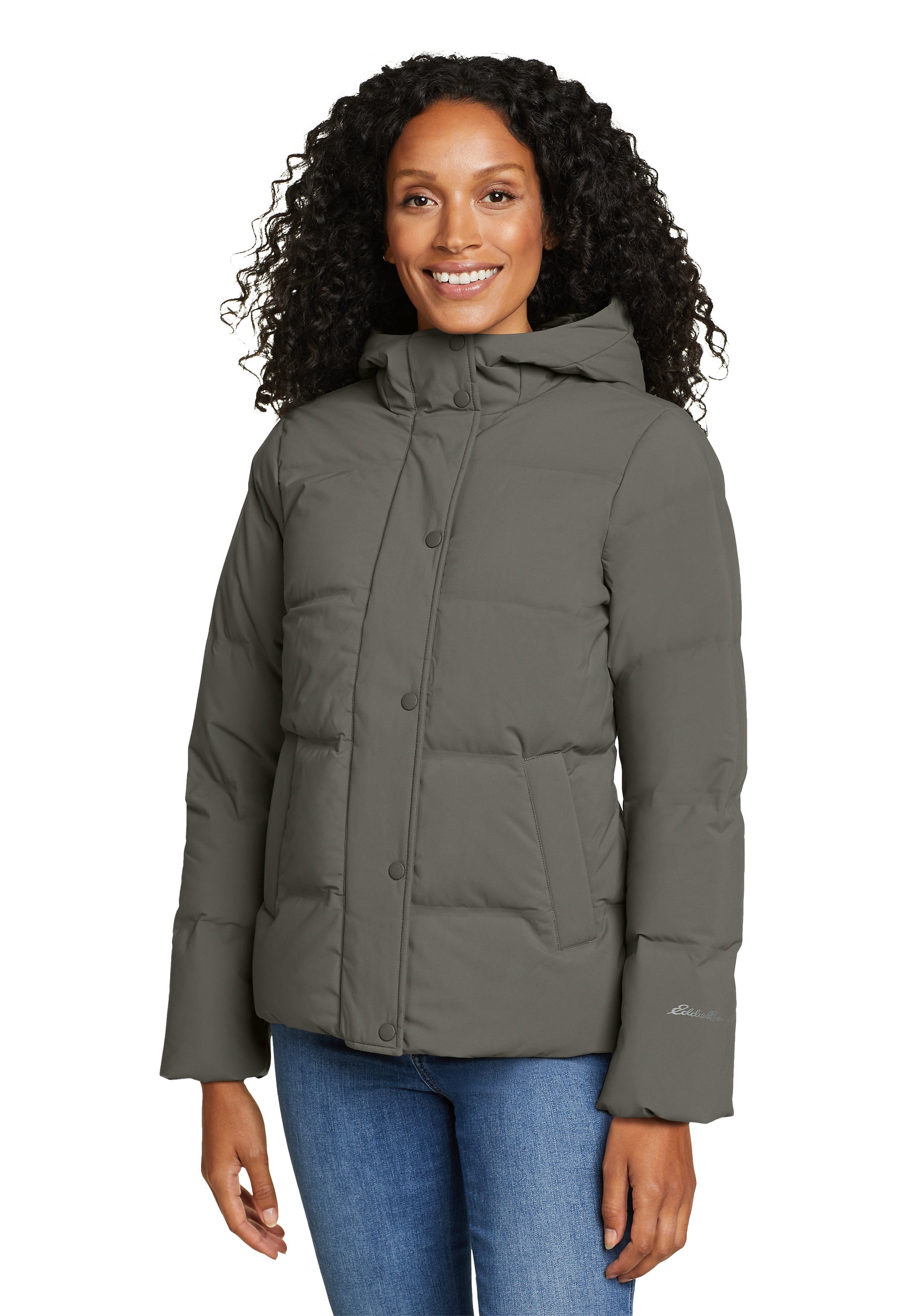 Eddie Bauer Daunenjacke Glacier Peak Daunenjacke mit Kapuze Kaper