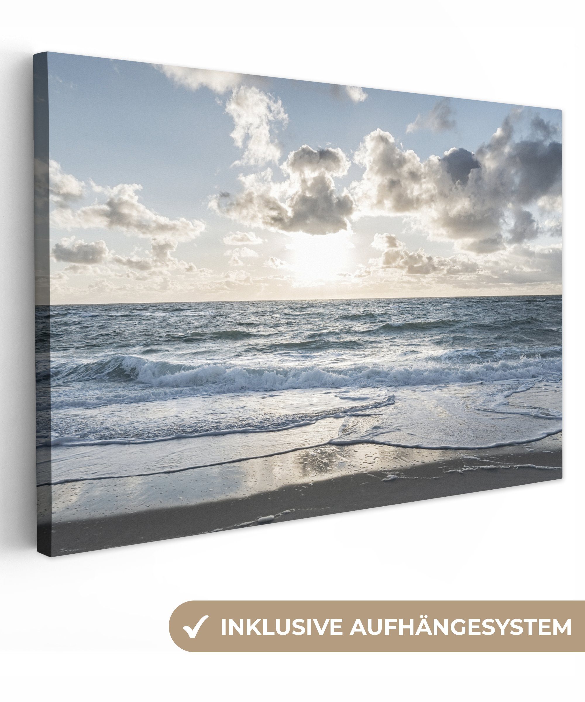 OneMillionCanvasses® Leinwandbild Meer - Wolken - günstig online kaufen