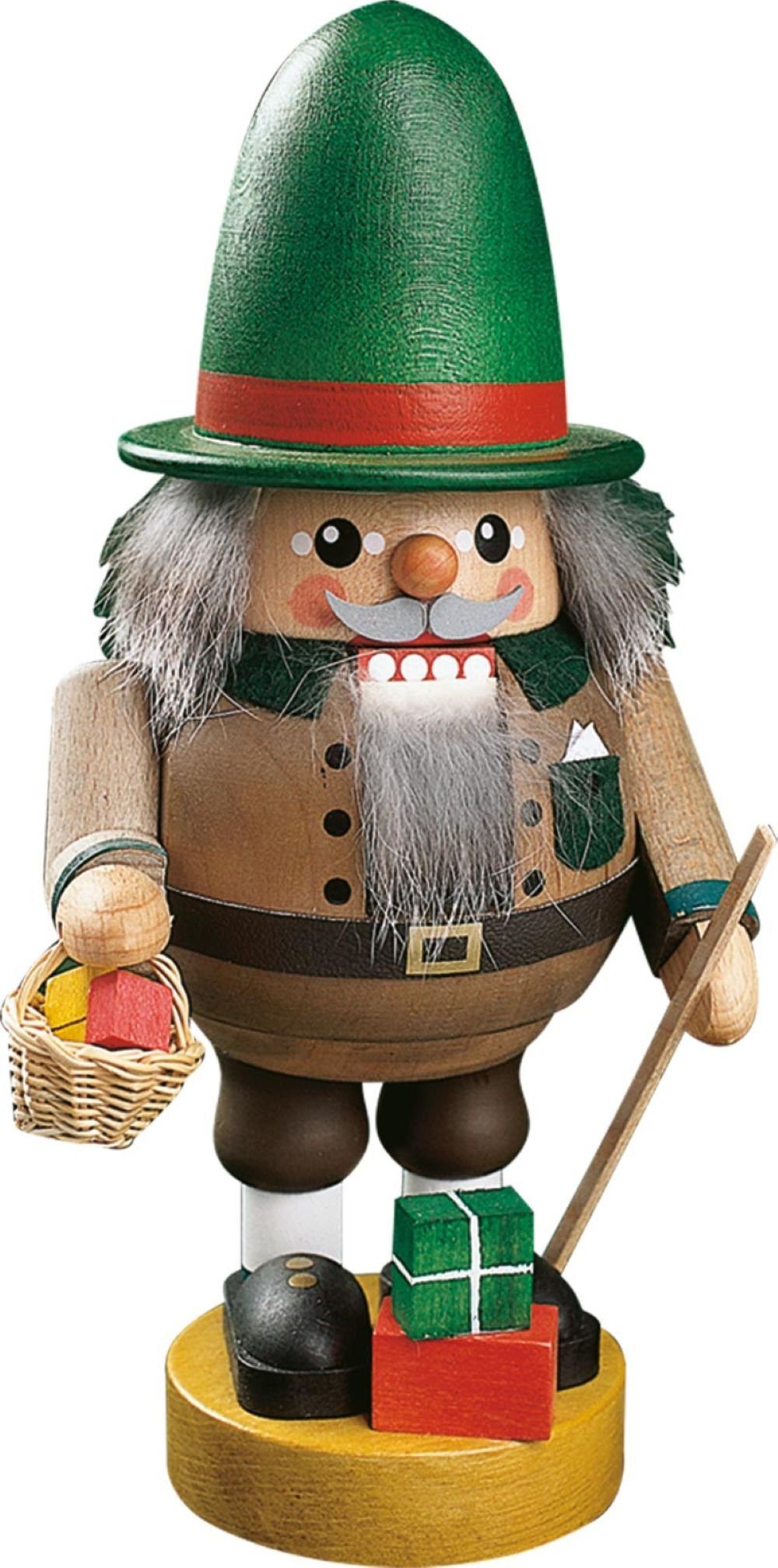 Richard Glaesser Щипцы для орехов Spielzeughändler, Höhe 21cm, Handwerkskunst original Erzgebirge
