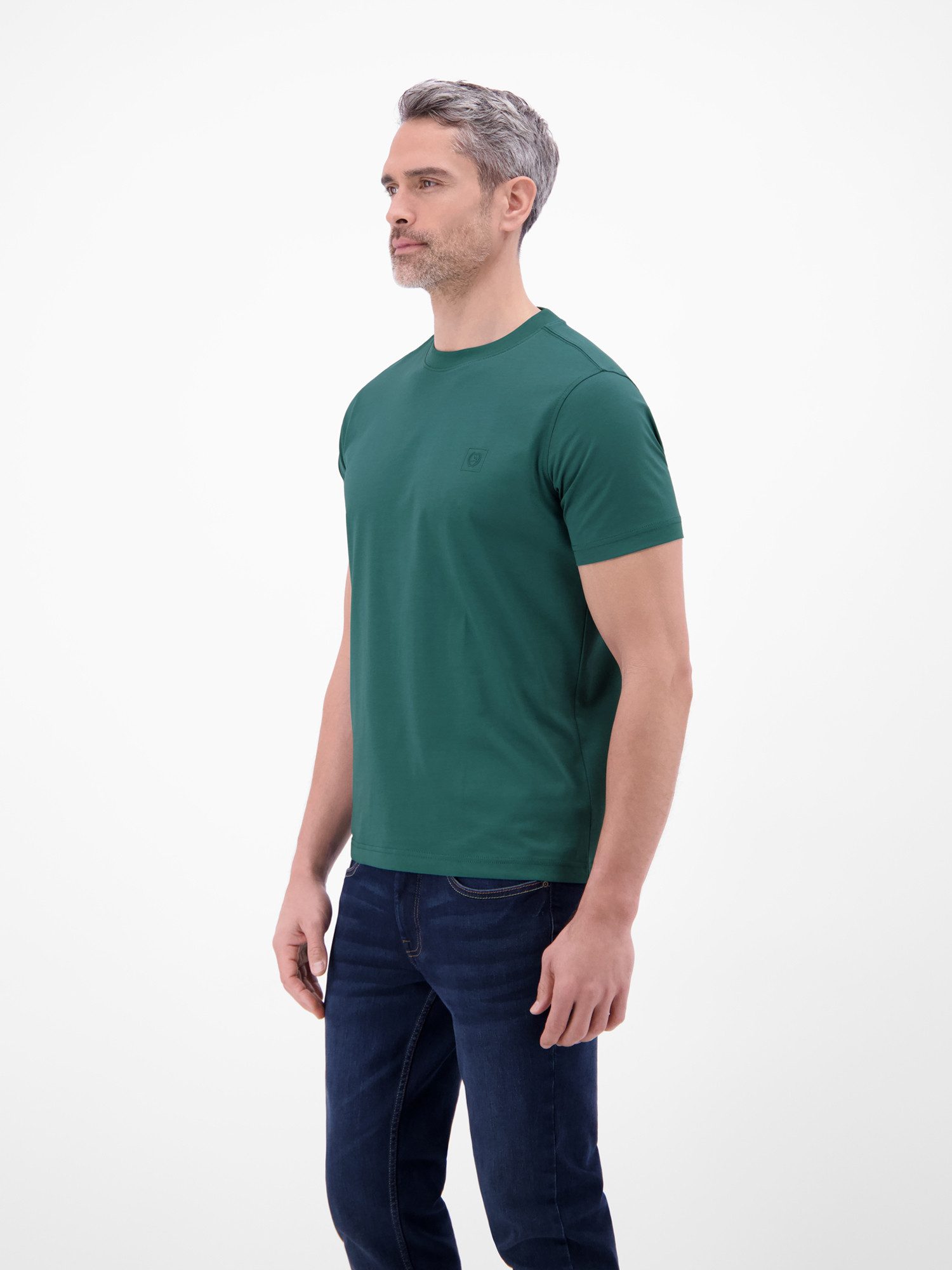 LERROS T-Shirt T-Shirt in Cool & Dry Qualität Feuchtigkeitsregulierend, hoher Tragekomfort, Einfarbig, Kurzarm