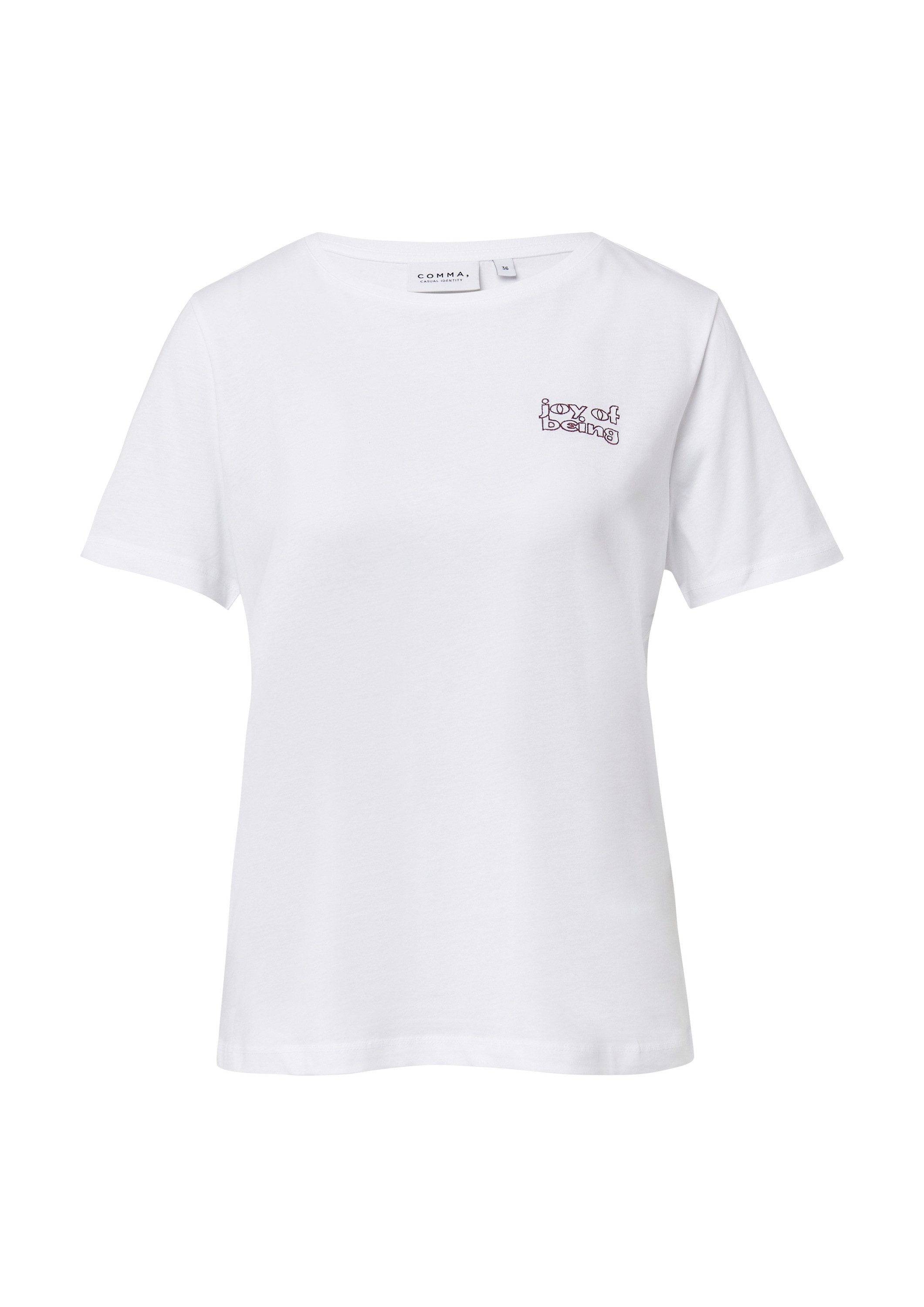comma Kurzarmshirt T-Shirt T-Shirt mit Artwork
