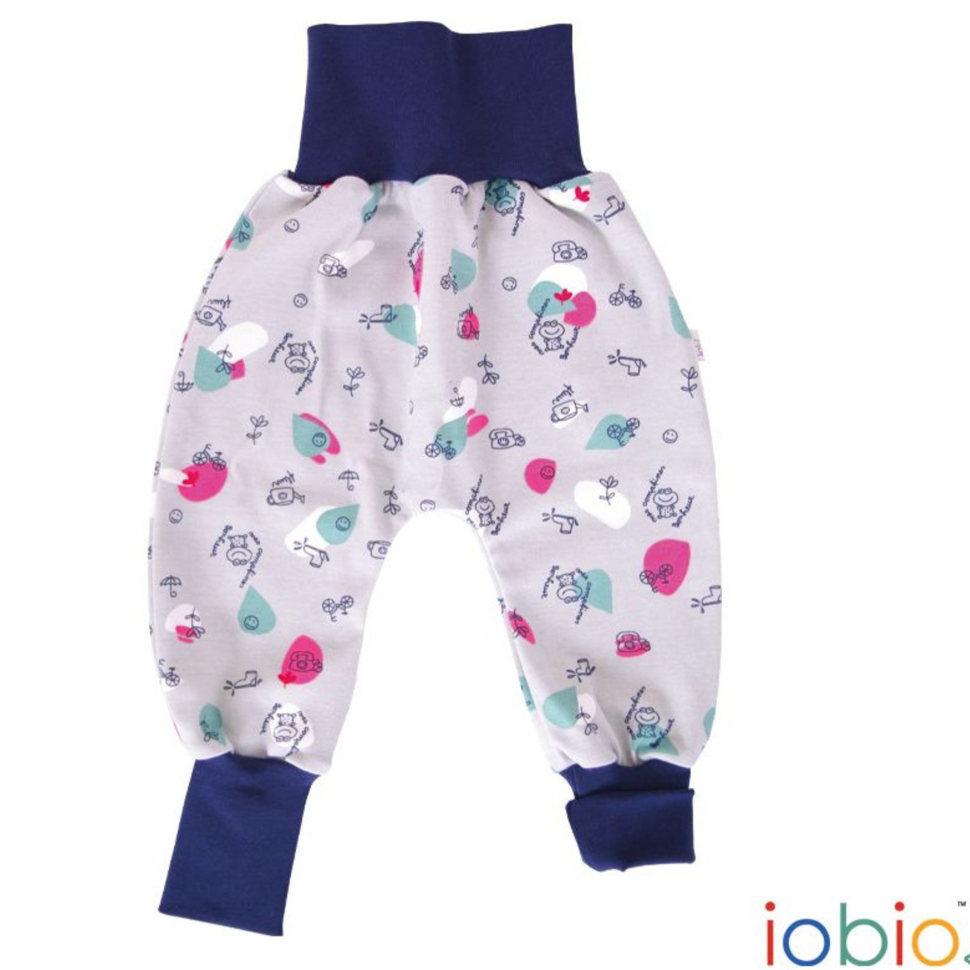 Popolini Pumphose Krabbelhose Stoffwindelhose Lang Mitwachsend Hohes Bund, Lange Beinabschlüsse