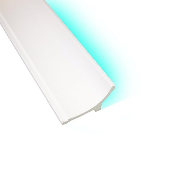 BaukastenStore Sockelleisten-Innenecke LED Deckenleiste INO-9 - 1.7m L: 170 cm LED Deckenleiste INO-9 170 x 5 0 x 10 0cm Deckenleiste LED Lichtleisten Indirekte Beleuchtung Modern Robust Hochwertig Langlebig