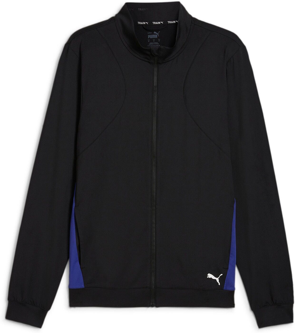 PUMA Sweater CLOUDSPUN FULL ZIP JACKET PUMA BLACK-METALLIC GOLD