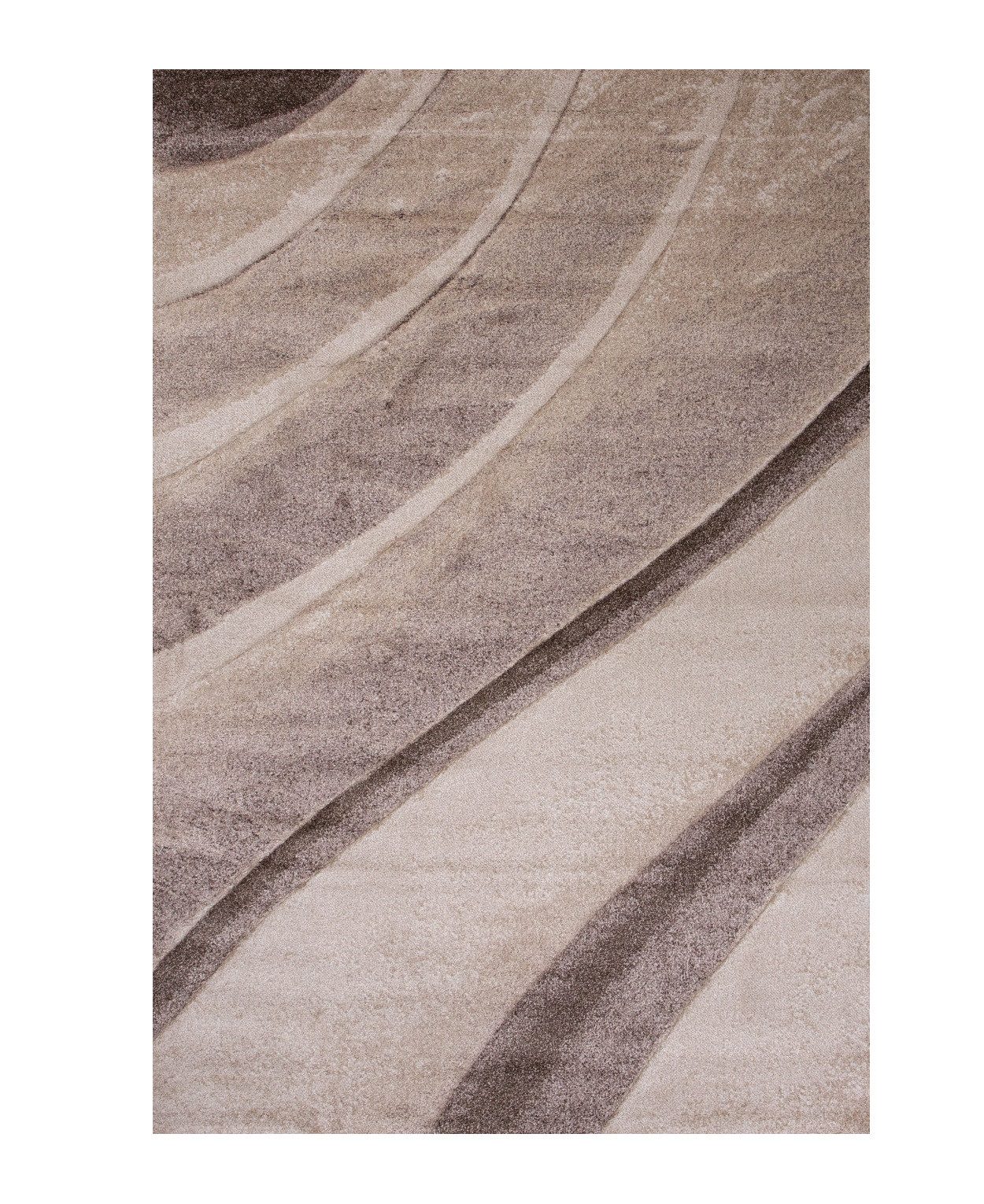 Vimoda Teppich Teppich Wohnzimmer Designer & Modern Wellen Motiv in 4 Farben, Rechteckig, Höhe: 10 mm, Teppich Wohnzimmer dicht Top Qualität auch für Schlafzimmer und Flur