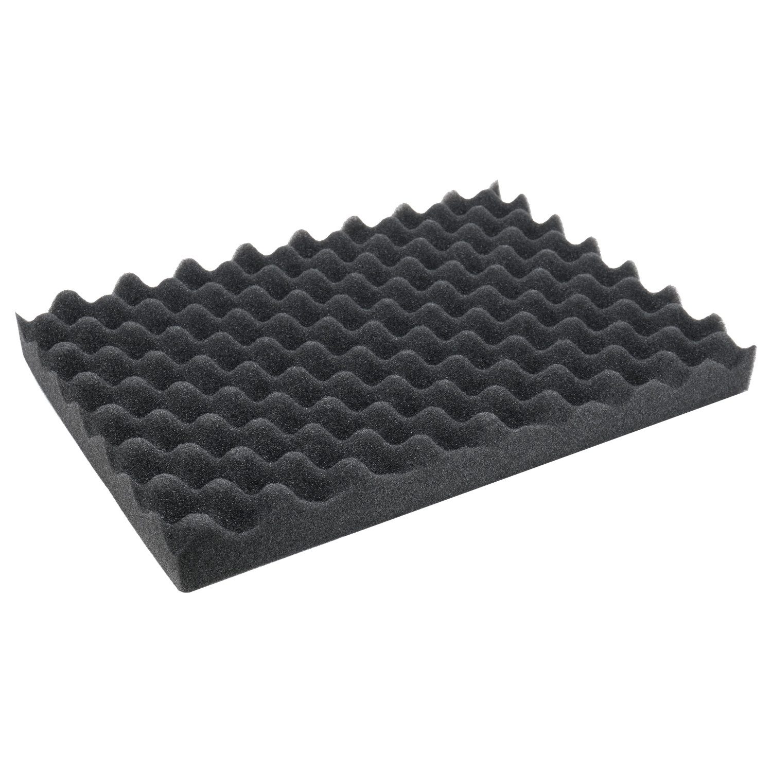 HMF Rasterschaumstoff Schaumstoffeinlage 145, Noppenschaumstoff, Akustikschaumstoff, Koffereinlage, 440 x 315 mm Höhe: 45 mm